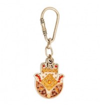 Oriental Hamsa Hand Key Chain